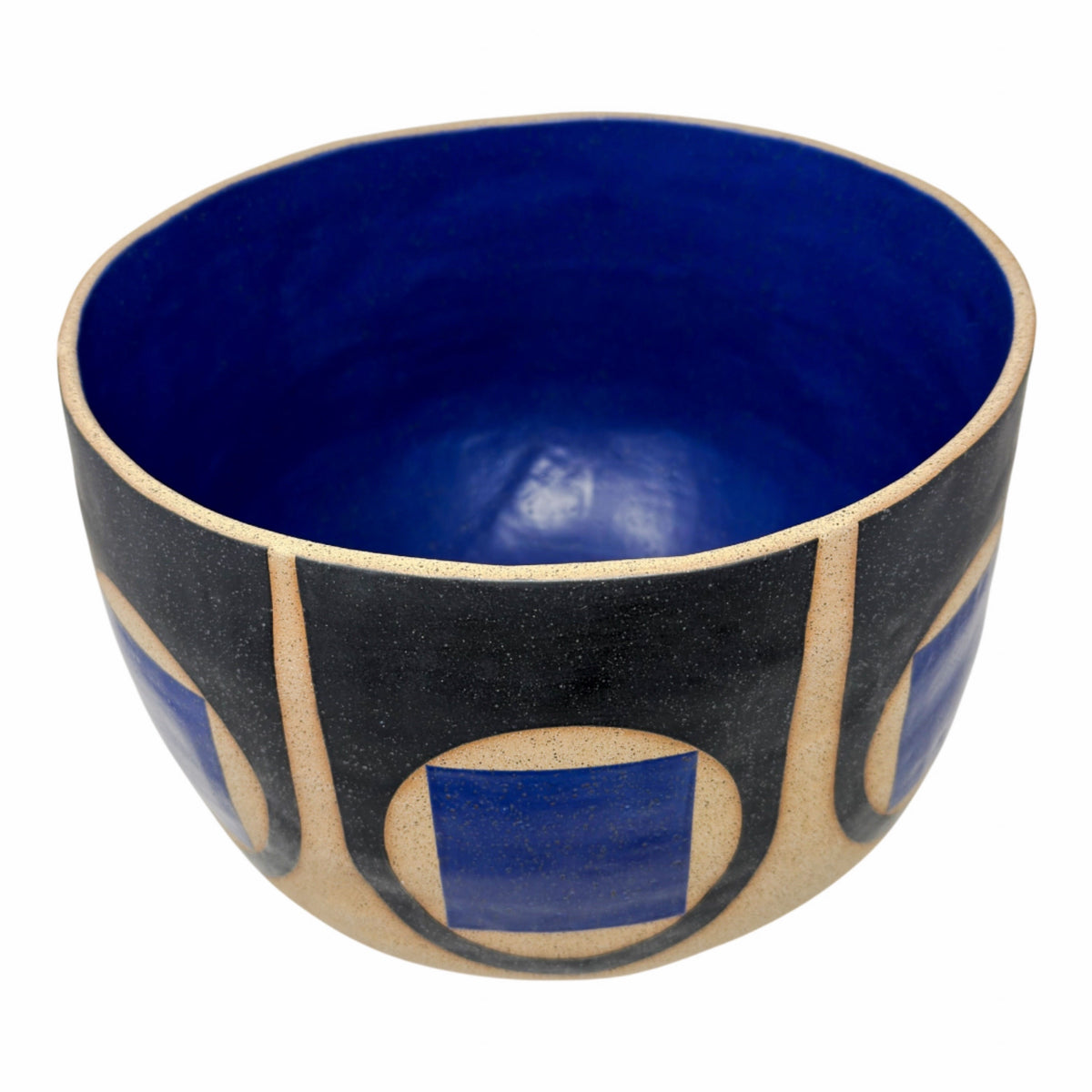 XXLarge Vessel - Matte Black & Blue